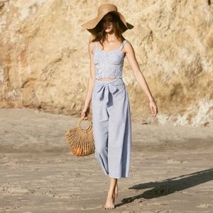 Oxford stripe Culottes
